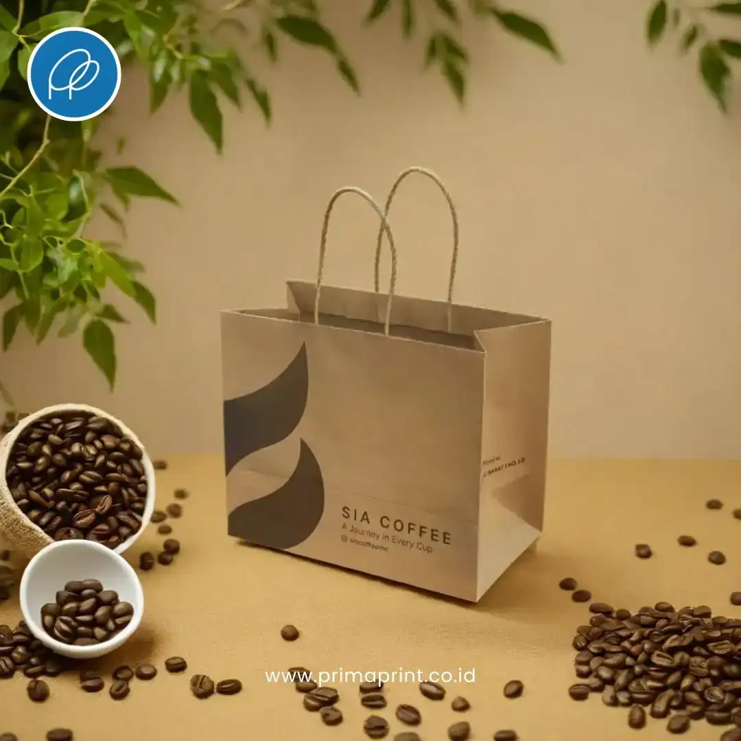 Contoh Paper Bag Kraft SIA Coffe