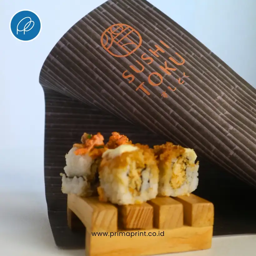 Contoh Paper Placemat Sushi Toku