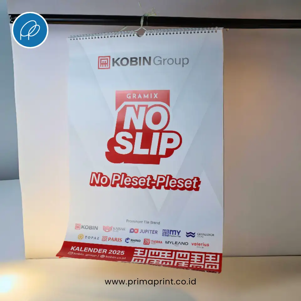 Kalender Klip Seng dengan Art Paper