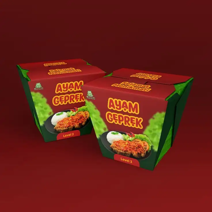 Contoh Kemasan Packaging Ayam Geprek