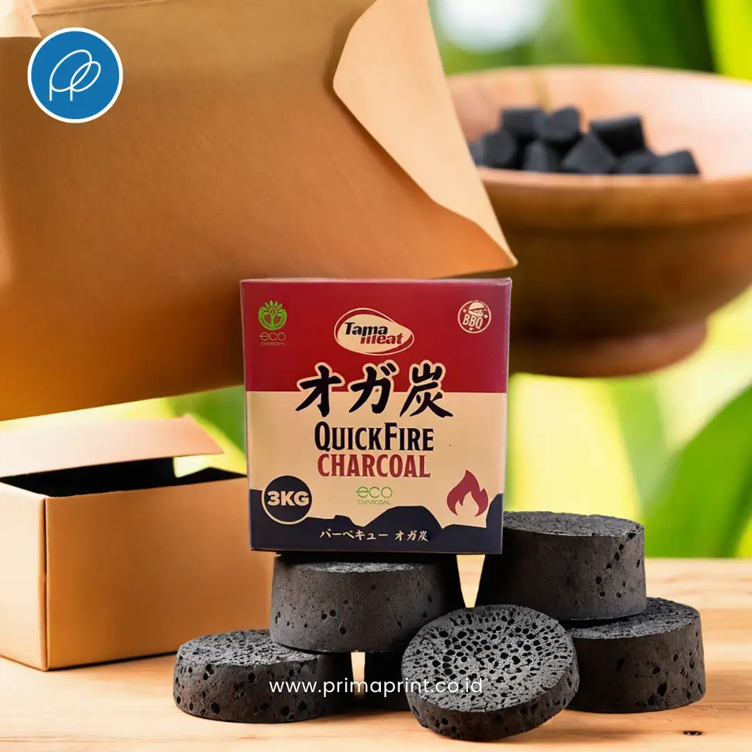 Kemasan Briket dengan Corrugated Box