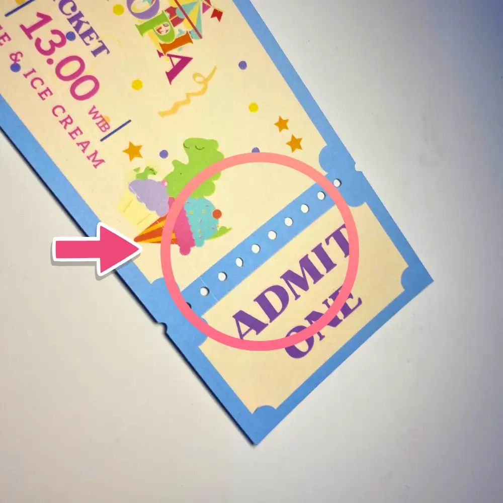 Contoh Perforasi di Kupon