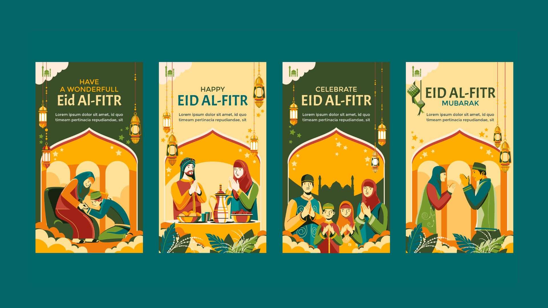 contoh desain amplop lebaran