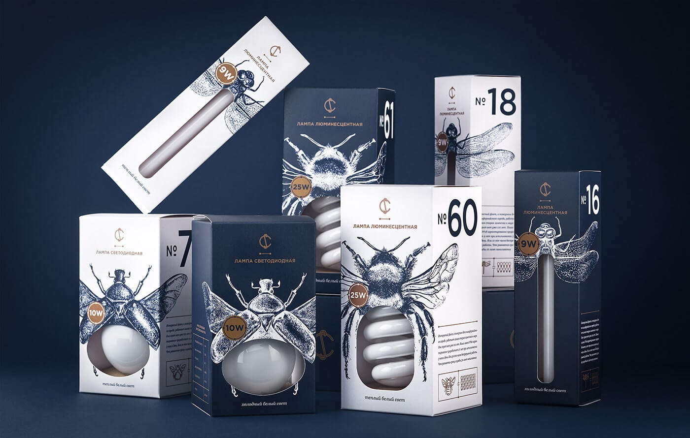 packaging lampu