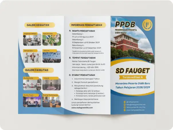 Contoh Brosur PPDB Sekolah