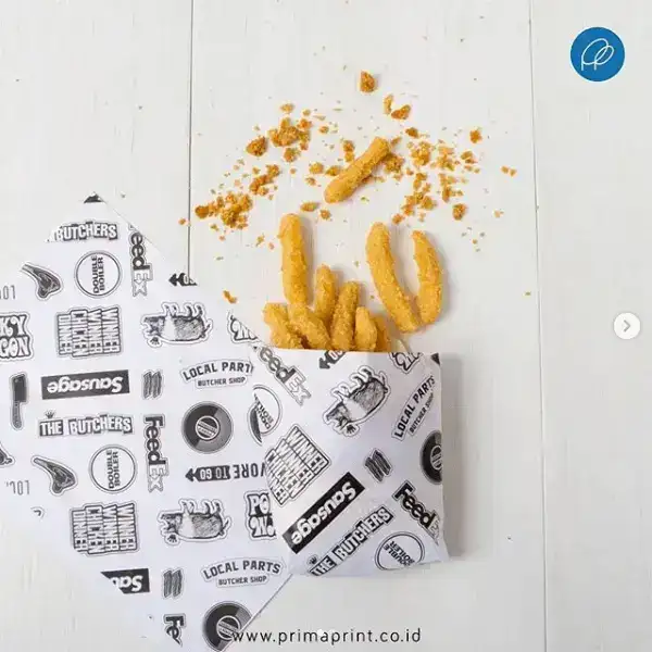 Greaseproof Paper untuk Kemasan Kentang Goreng