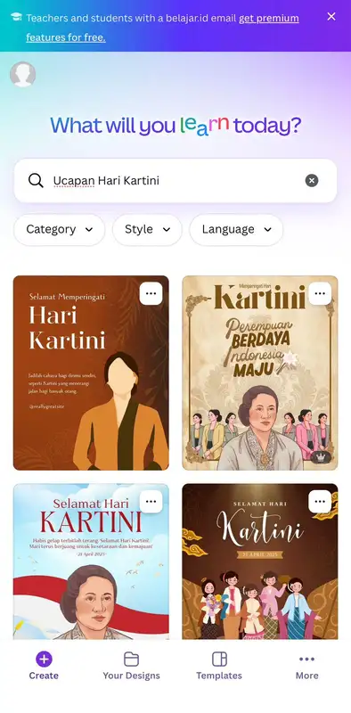 Cari Template dengan Kata Kunci