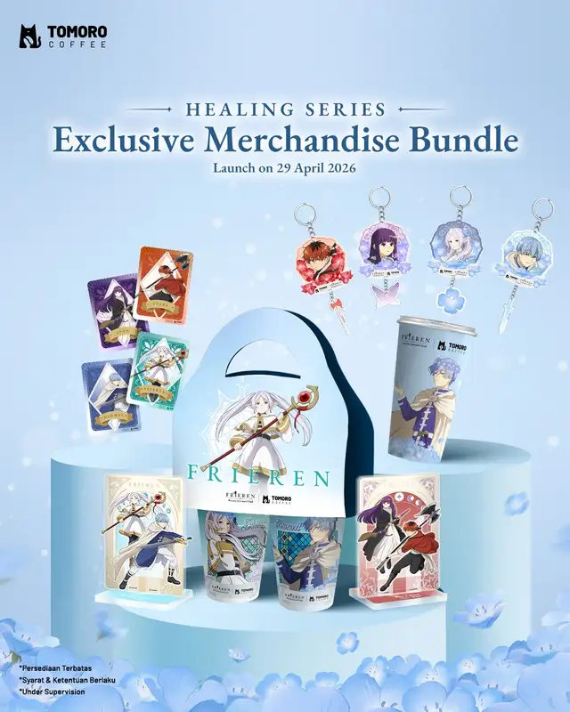 Merch Eksklusif Tomoro Coffee x Frieren