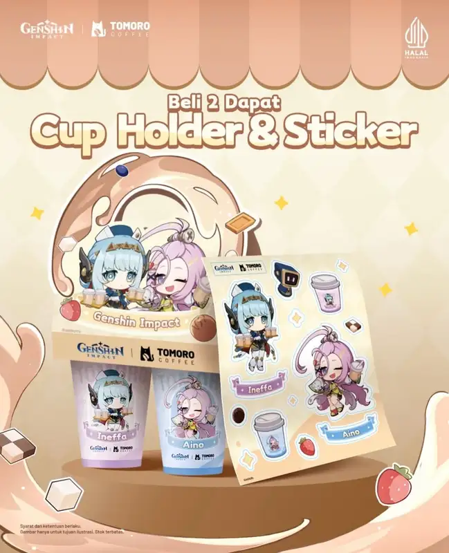 Cup Holder Tomoro Coffee X Genshin Impact