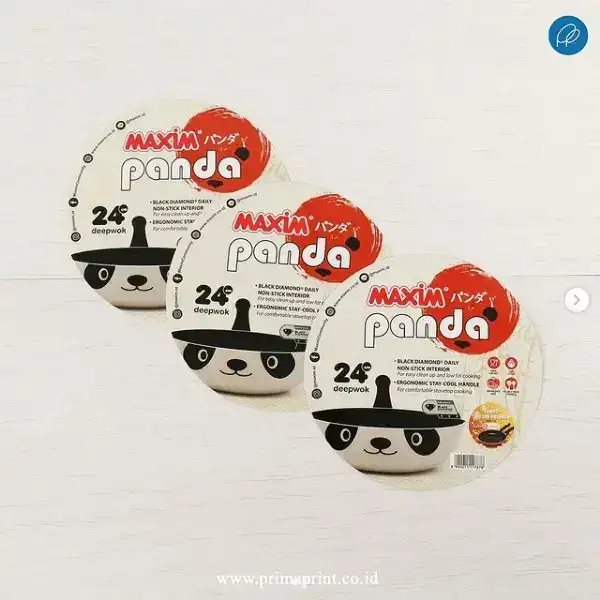 Stiker Brand Maxim Panda