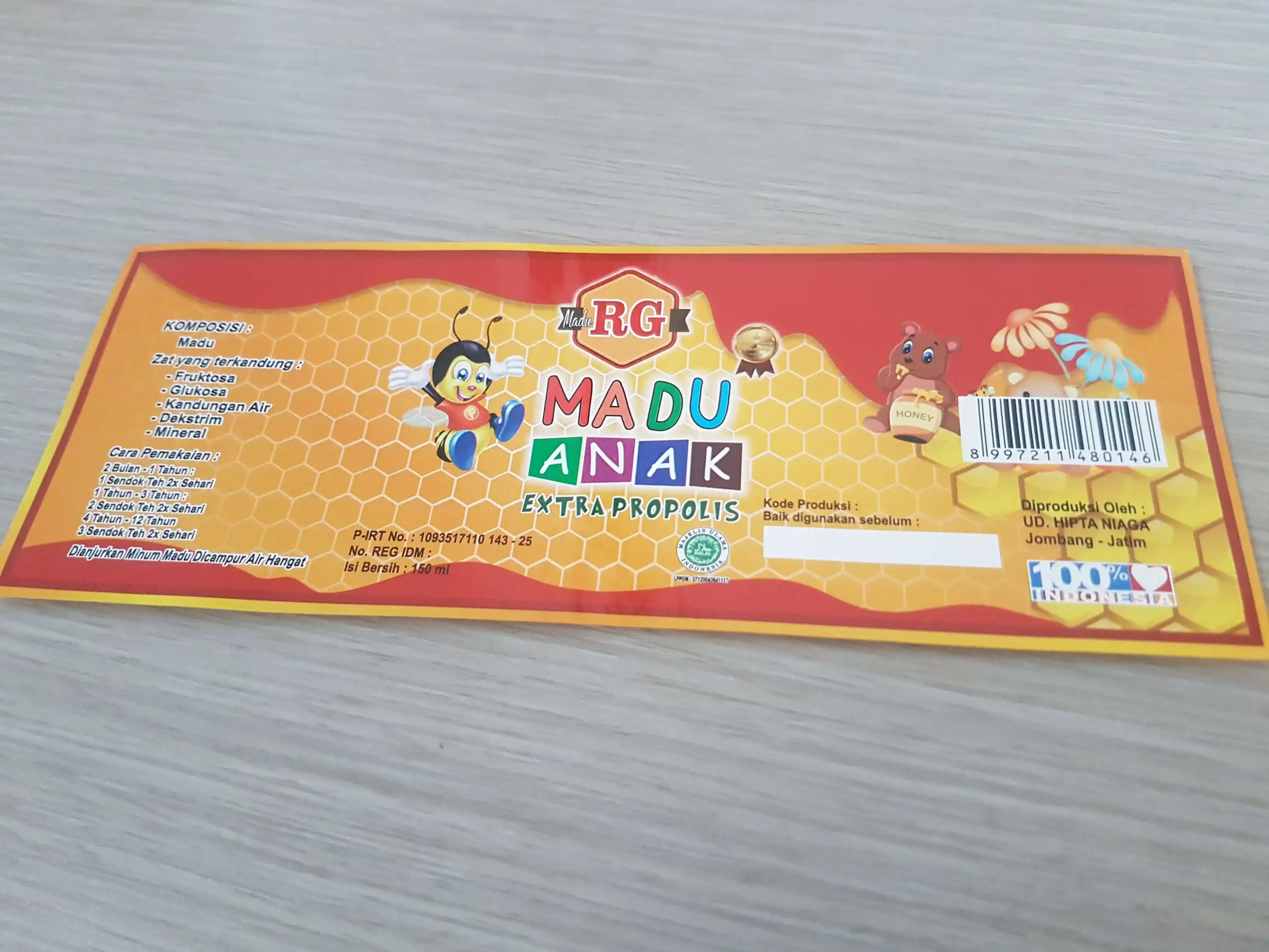 Stiker Label Produk