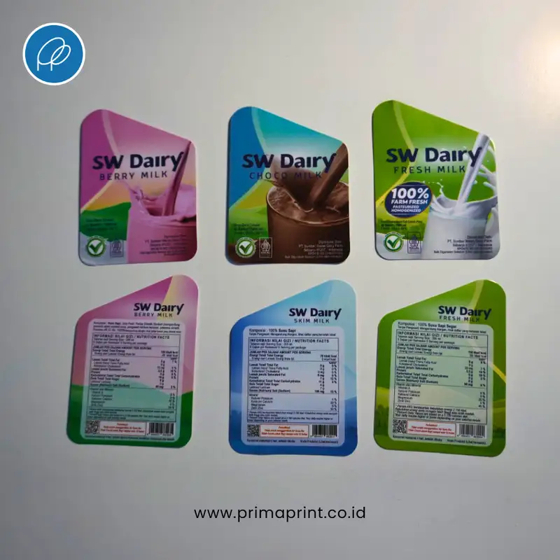 Stiker Label untuk Produk Minuman